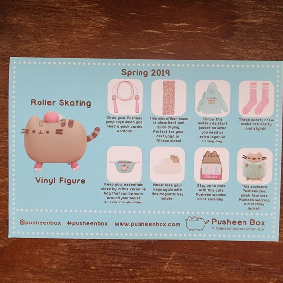 Pusheen Box Spring 2019 - Includes 6 out of 9 items BNWT, sealed, unopened - Picture 6 of 13